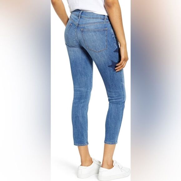 DL1961 Women's Size 25 Florence Skinny Mid Rise Instasculpt Star Crop Jeans - Picture 7 of 10